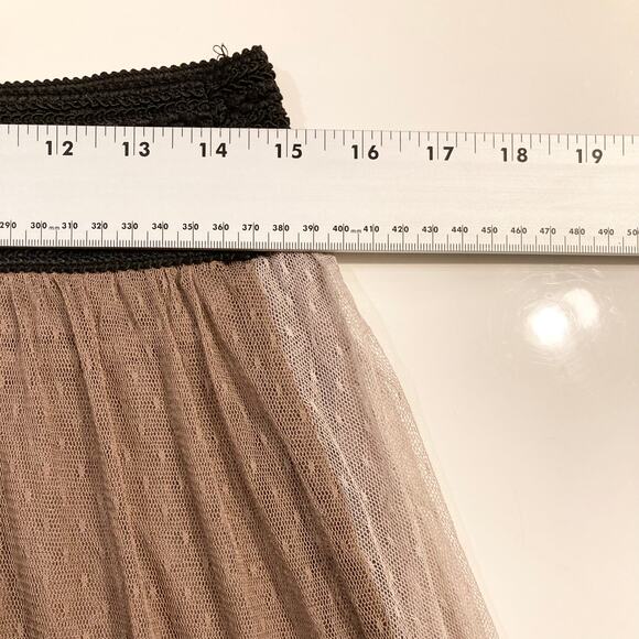 NWOT FREE PEOPLE Skirt M Tulle Mesh Sheer Layered Tiered Pull-On Midi Fairy Tutu - Picture 12 of 15
